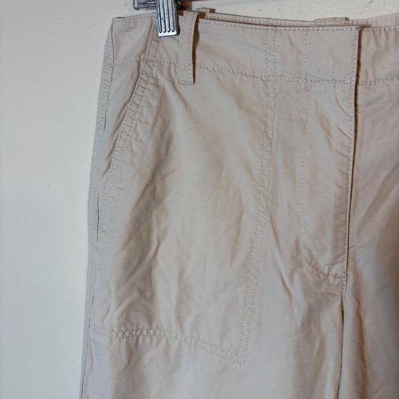 Talbots Heritage Beige Crop Wide Leg‎ Pants Women's Size 6 Casual Comfy - Picture 4 of 9